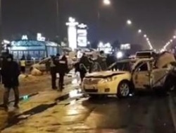 В Киеве водители забросали друг друга гранатами, одна машина уничтожена